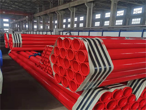 河北涂塑钢管厂定做 热涂塑钢管 环氧粉末涂塑管 273压槽涂塑钢管生产工艺
